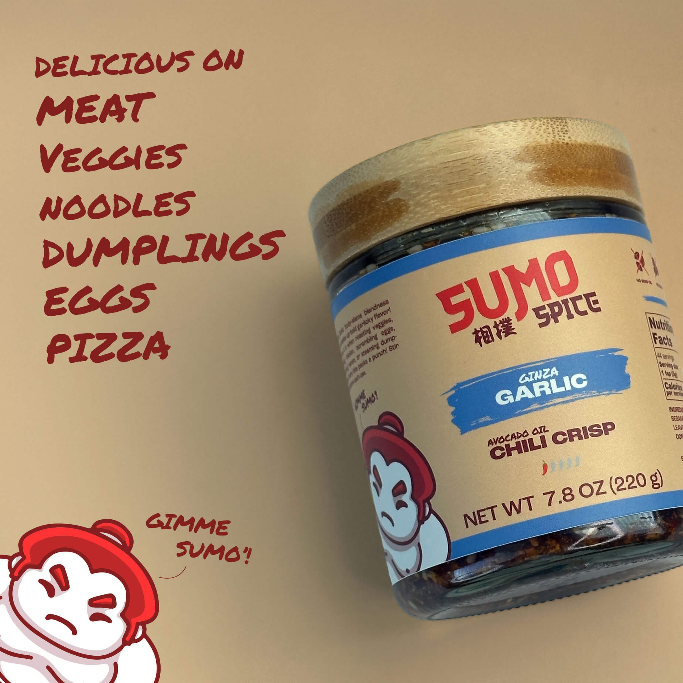 Ginza Garlic 4-Pack — Sumo Spice Chili Crisp | Avocado Oil